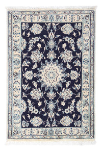 Tapis persan - Nain - Royal - 90 x 60 cm - bleu foncé