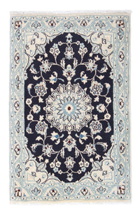 Tapis persan - Nain - Royal - 90 x 60 cm - bleu foncé