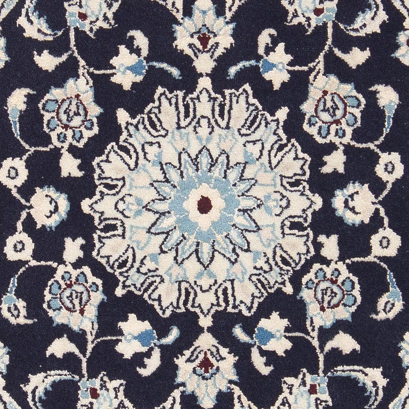 Tapis persan - Nain - Royal - 90 x 60 cm - bleu foncé
