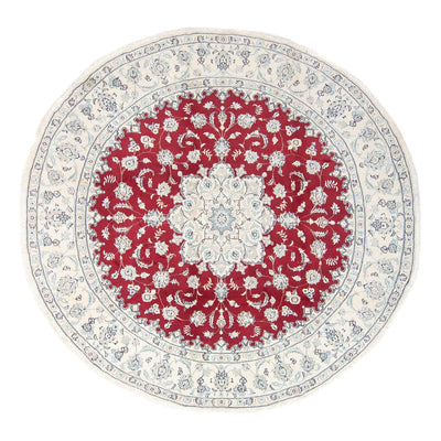 Tapis persan - Nain - Royal ronde  - 90 x 60 cm - rouge