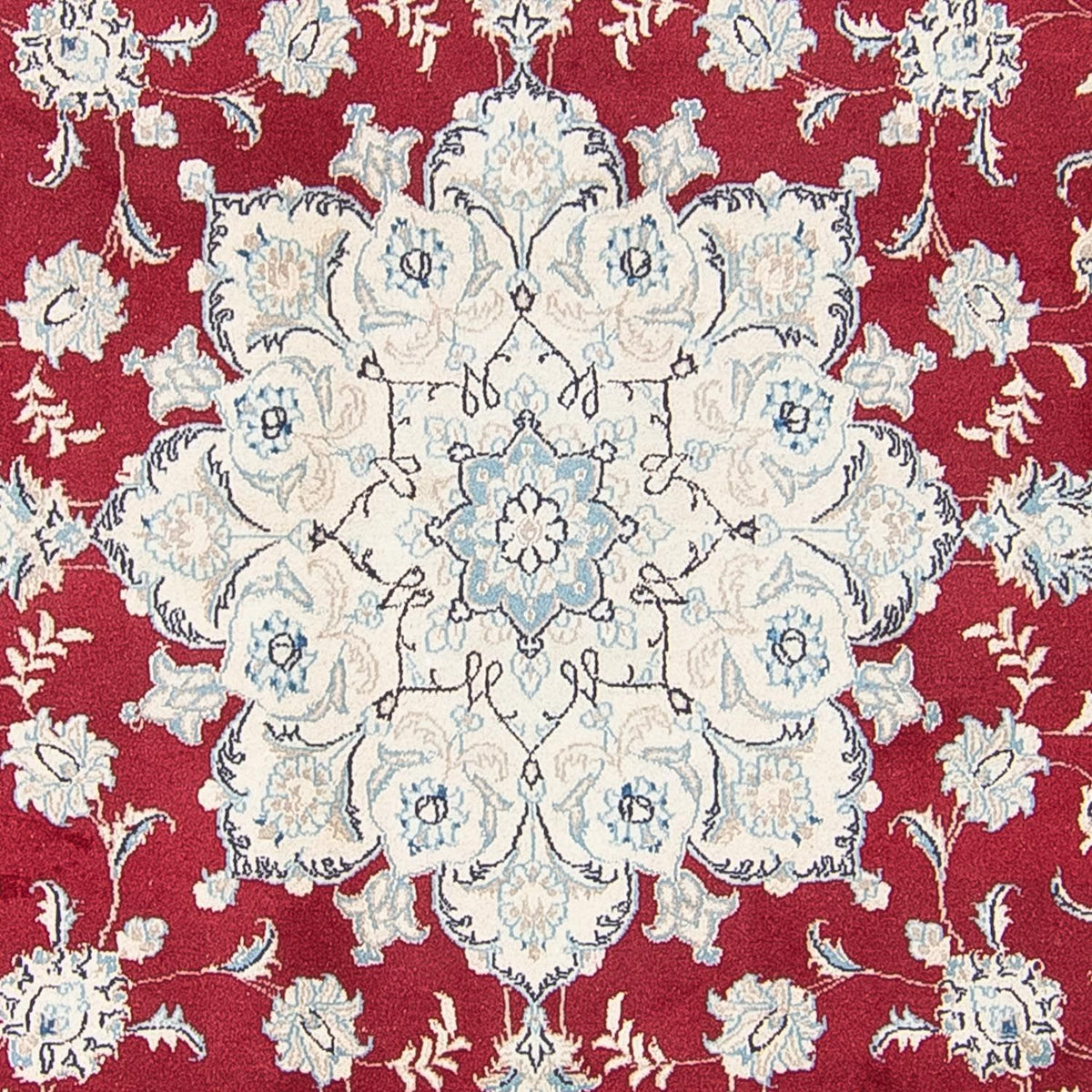 Tapis persan - Nain - Royal ronde  - 90 x 60 cm - rouge