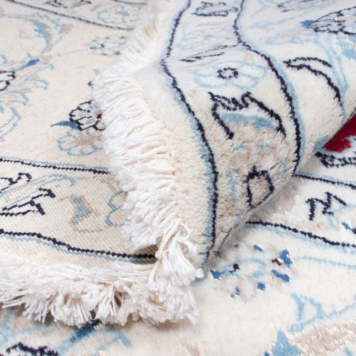 Tapis persan - Nain - Royal ronde  - 90 x 60 cm - rouge