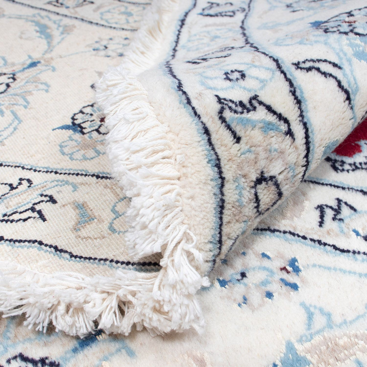 Tapis persan - Nain - Royal ronde  - 90 x 60 cm - rouge