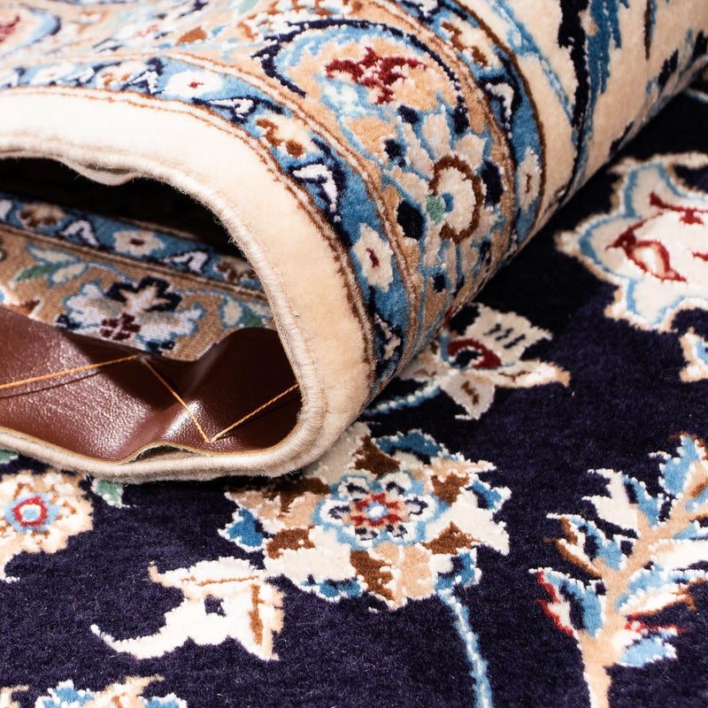 Tapis persan - Nain - Premium - 264 x 177 cm - bleu foncé