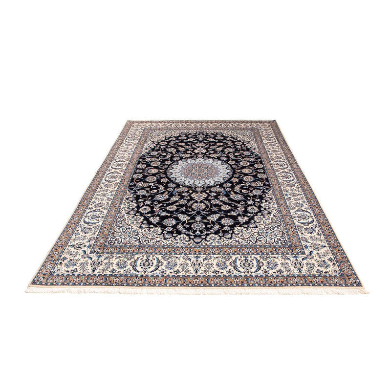Tapis persan - Nain - Premium - 264 x 177 cm - bleu foncé