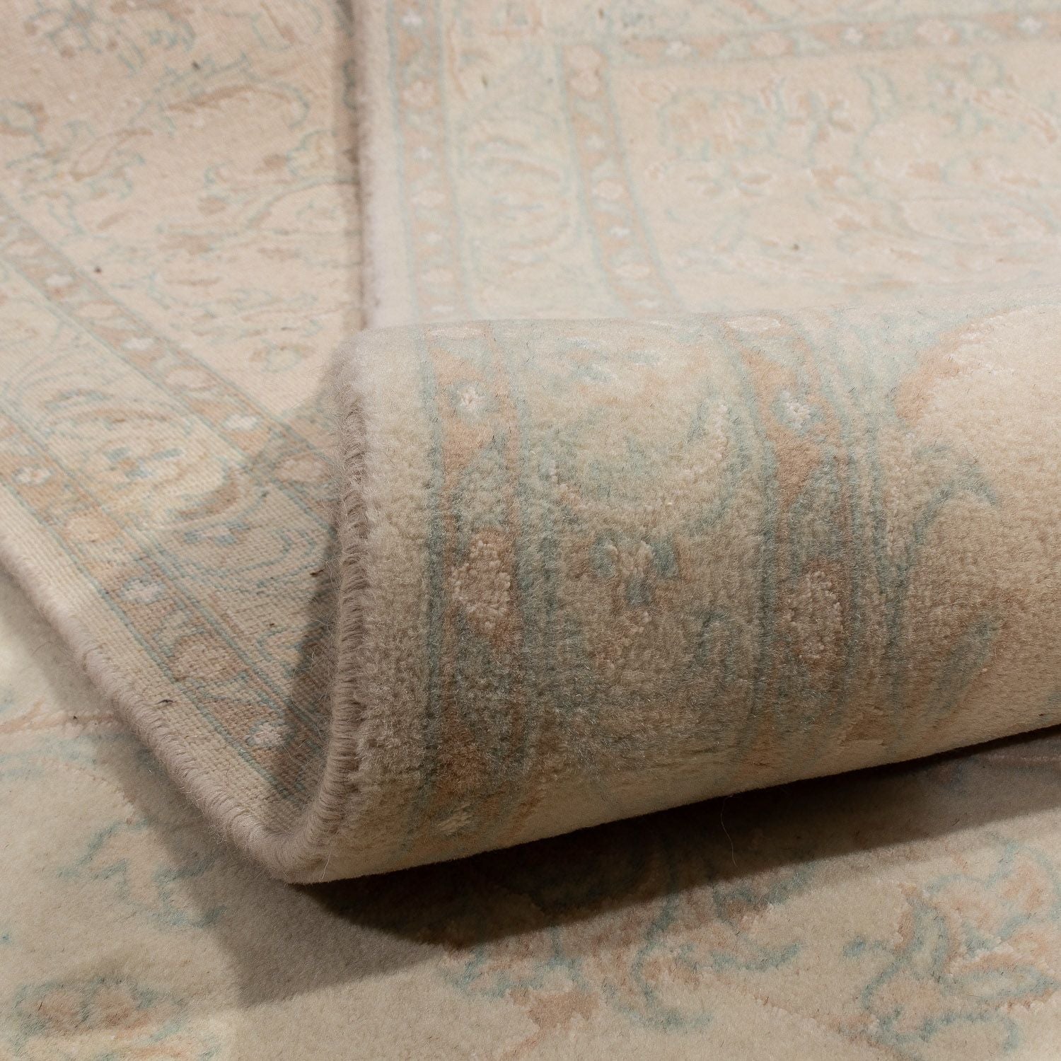 Tapis persan - Nain - 338 x 252 cm - marron clair