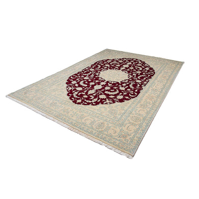 Tapis persan - Nain - 290 x 198 cm - rouge foncé