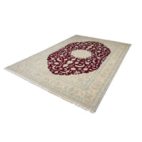 Tapis persan - Nain - 290 x 198 cm - rouge foncé