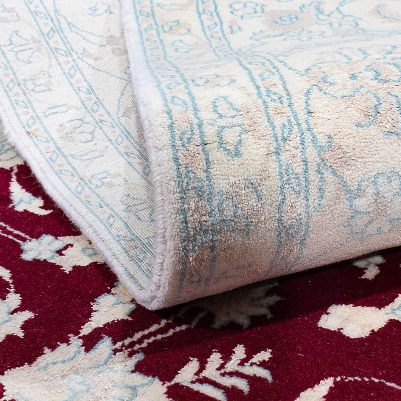 Tapis persan - Nain - 290 x 198 cm - rouge foncé