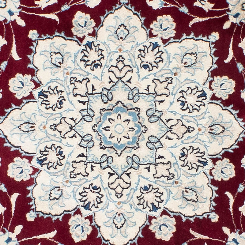 Tapis persan - Nain - Royal ronde  - 240 x 240 cm - rouge foncé
