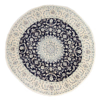 Tapis persan - Nain ronde  - 300 x 300 cm - bleu foncé