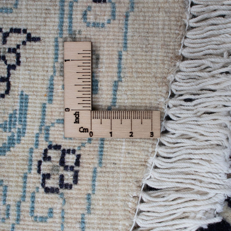 Tapis persan - Nain ronde  - 300 x 300 cm - bleu foncé