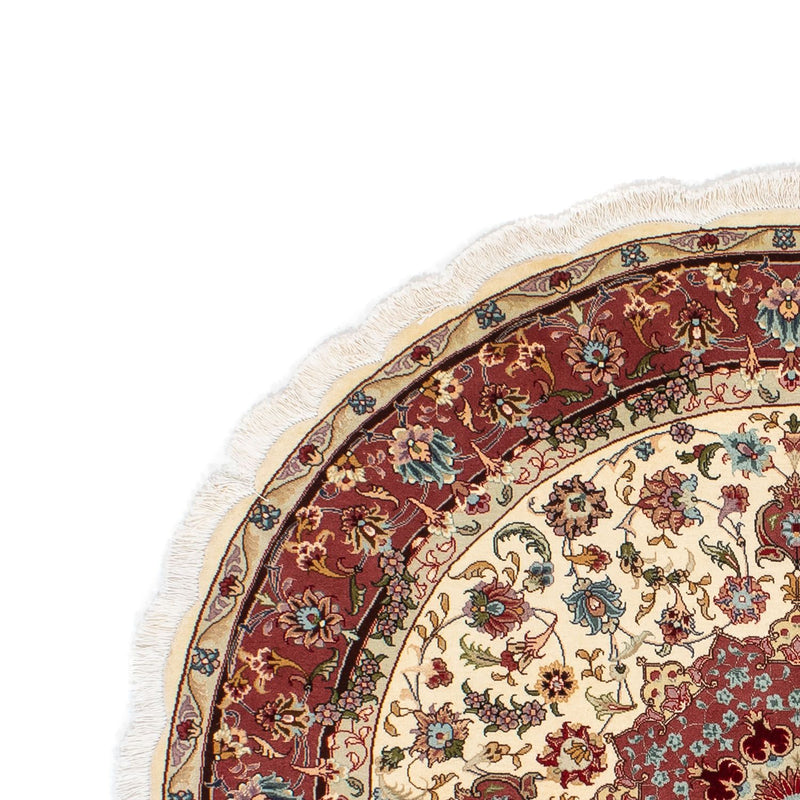 Tapis persan - Tabriz - Royal ronde  - 145 x 145 cm - beige