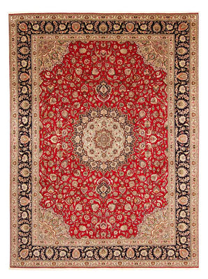 Tapis persan - Tabriz - Royal - 400 x 300 cm - rouge foncé