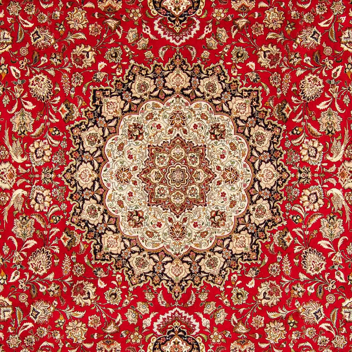 Tapis persan - Tabriz - Royal - 400 x 300 cm - rouge foncé