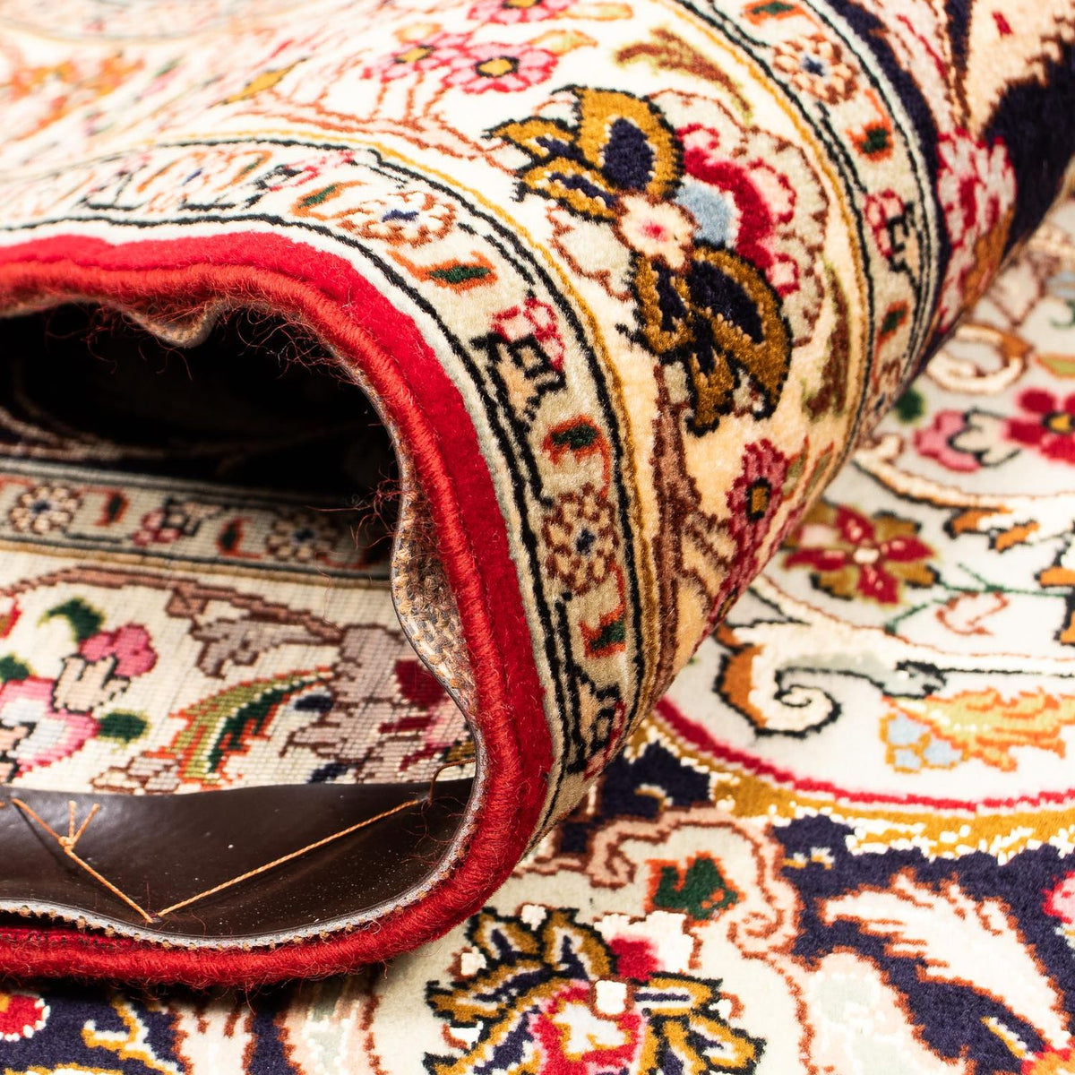 Tapis persan - Tabriz - Royal - 400 x 300 cm - rouge foncé