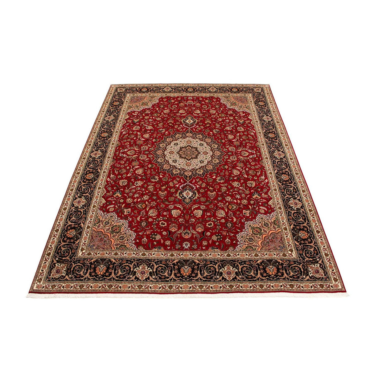 Tapis persan - Tabriz - Royal - 396 x 302 cm - rouge foncé