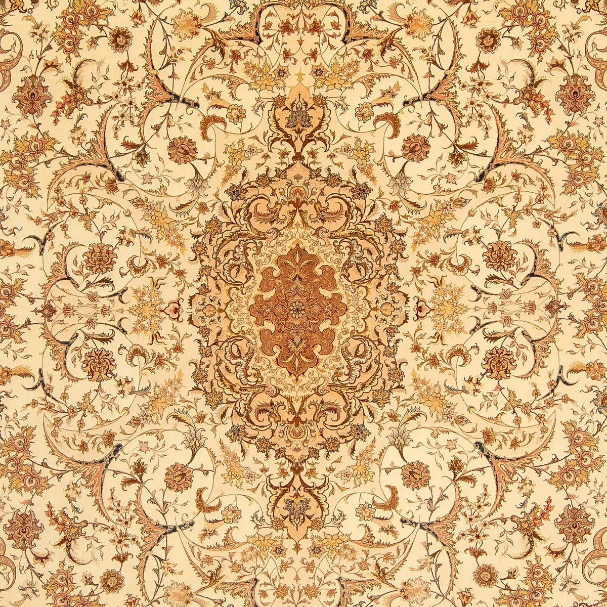 Tapis persan - Tabriz - Royal - 350 x 251 cm - marron clair