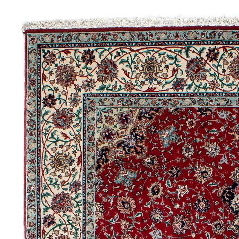 Tapis persan - Tabriz - 214 x 150 cm - rouge foncé