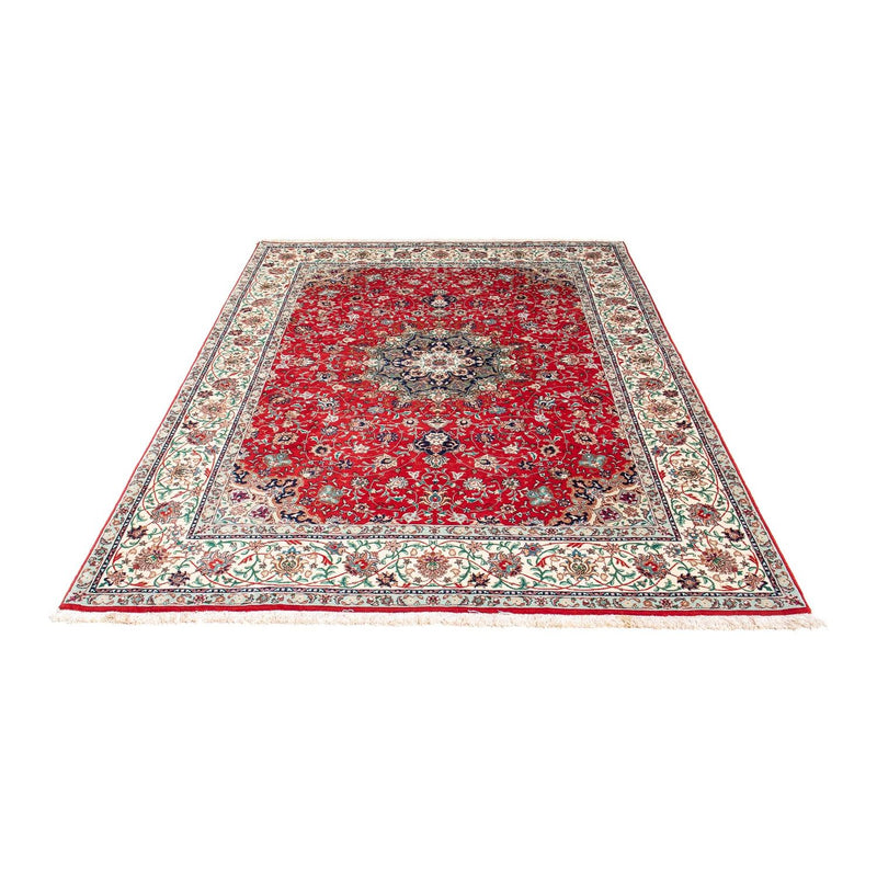 Tapis persan - Tabriz - 214 x 150 cm - rouge foncé