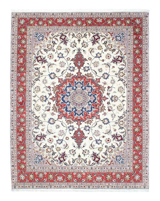 Tapis persan - Tabriz - Royal - 194 x 154 cm - beige