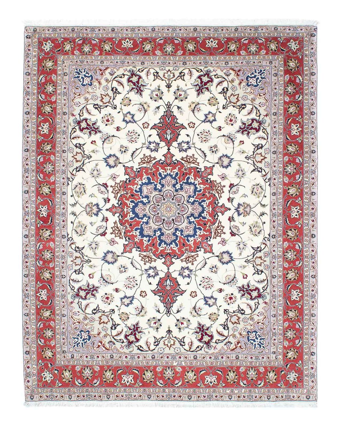 Tapis persan - Tabriz - Royal - 194 x 154 cm - beige