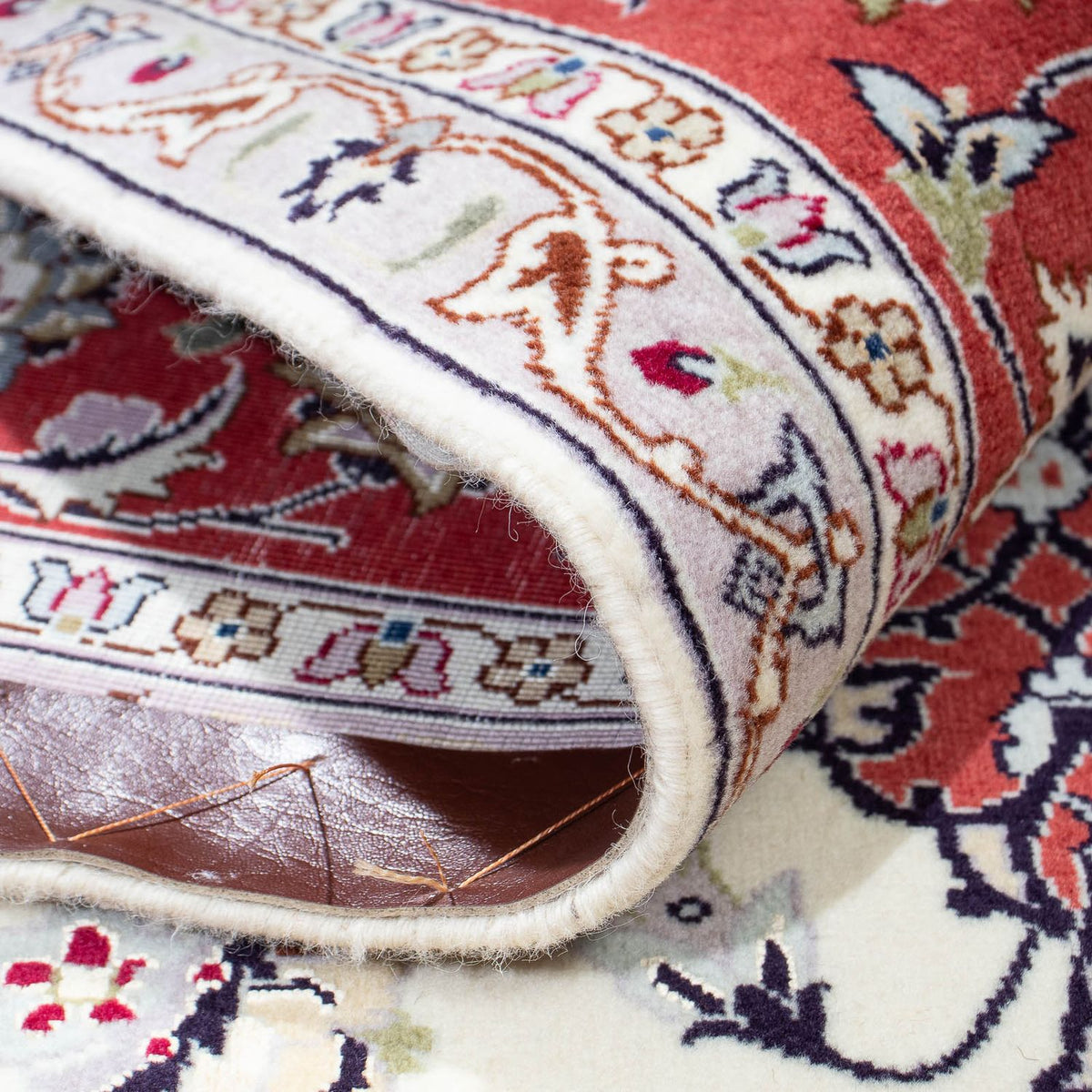 Tapis persan - Tabriz - Royal - 194 x 154 cm - beige