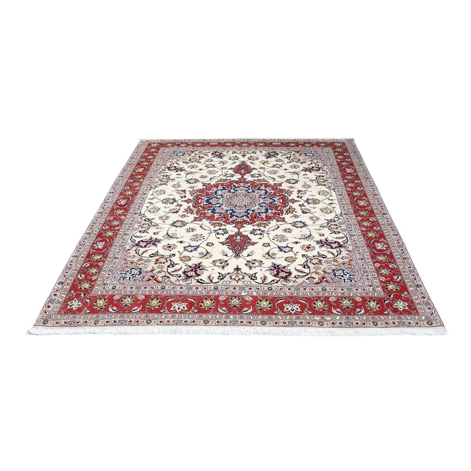 Tapis persan - Tabriz - Royal - 194 x 154 cm - beige