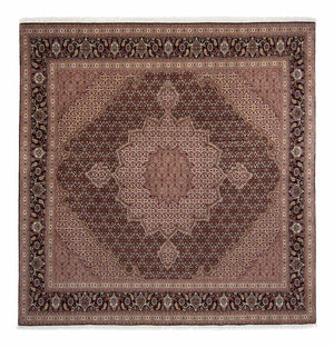 Tapis persan - Tabriz - Royal carré  - 248 x 245 cm - marron