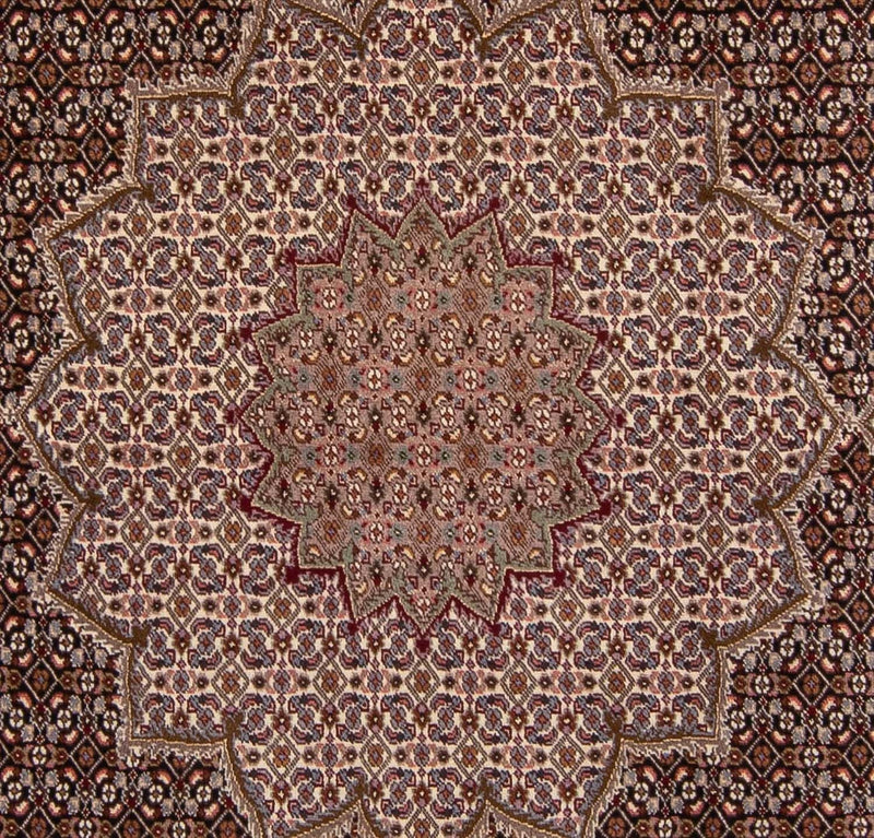 Tapis persan - Tabriz - Royal carré  - 248 x 245 cm - marron
