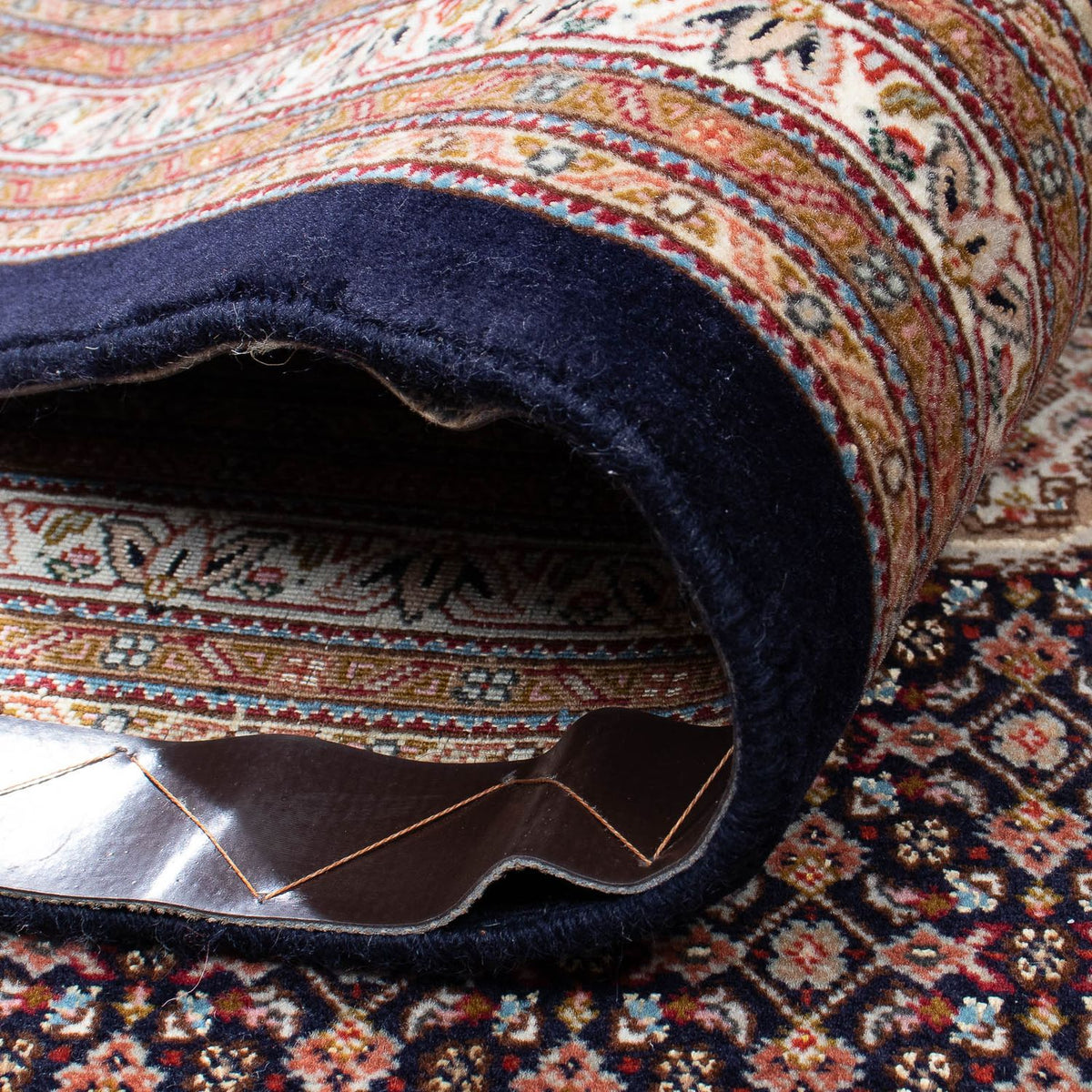 Tapis persan - Tabriz carré  - 310 x 302 cm - marron foncé