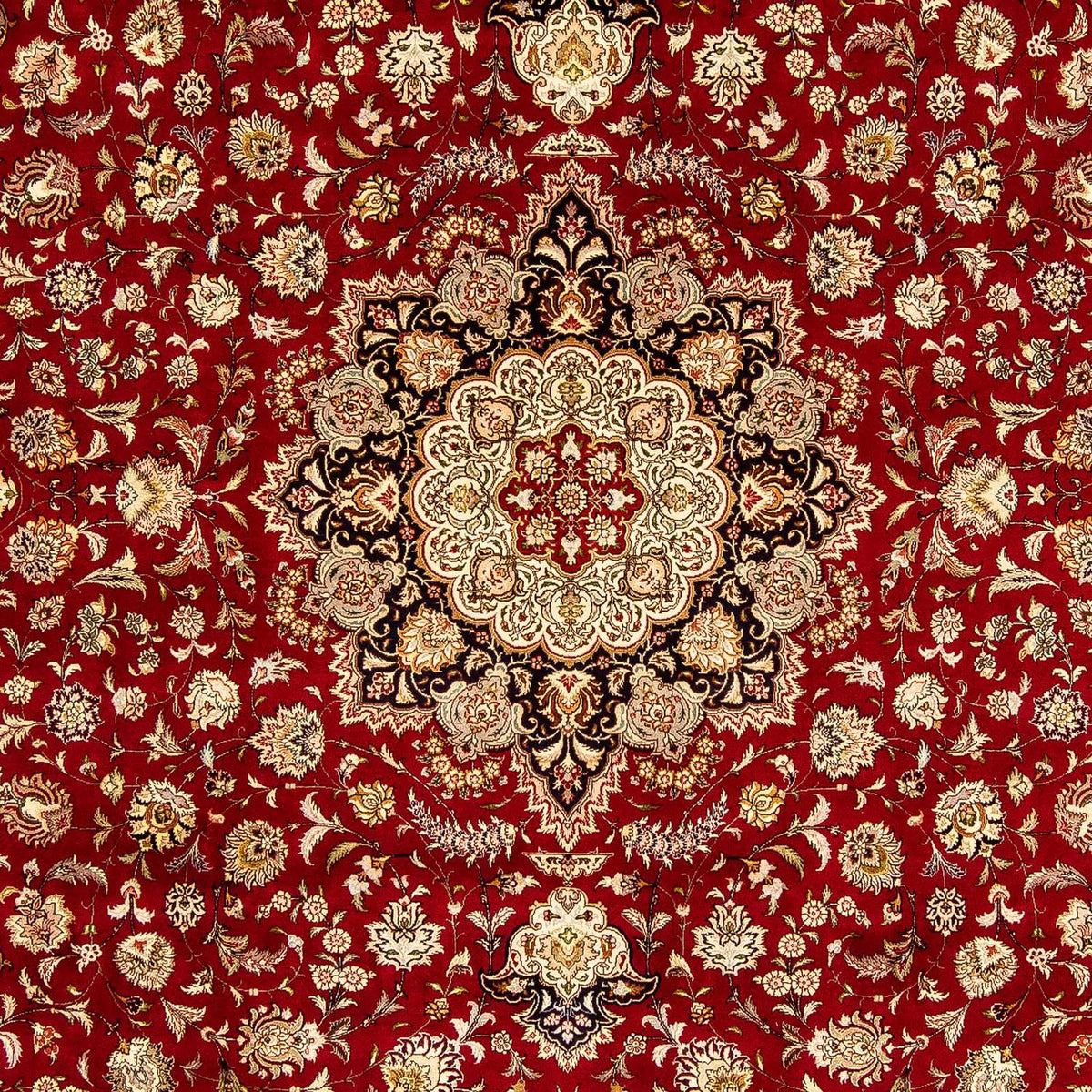 Tapis persan - Tabriz - Royal - 353 x 254 cm - rouge foncé