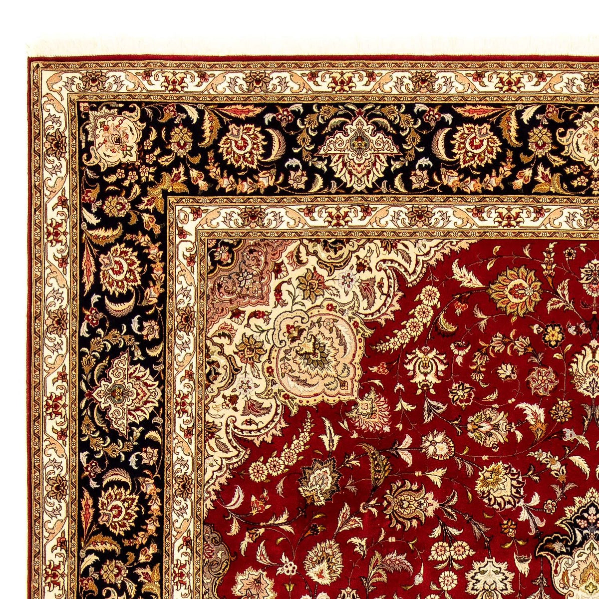 Tapis persan - Tabriz - Royal - 353 x 254 cm - rouge foncé