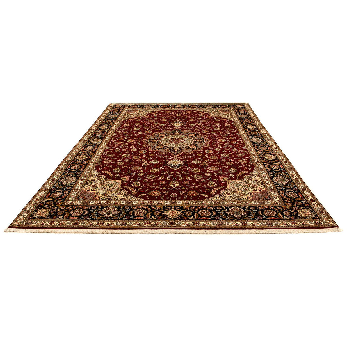 Tapis persan - Tabriz - Royal - 353 x 254 cm - rouge foncé