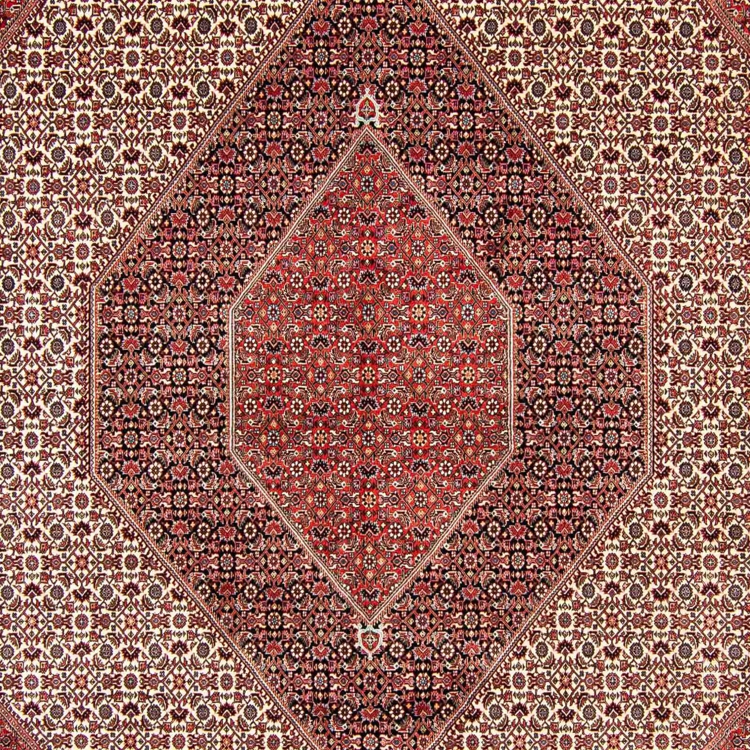 Tapis persan - Bidjar - 404 x 298 cm - rouge clair
