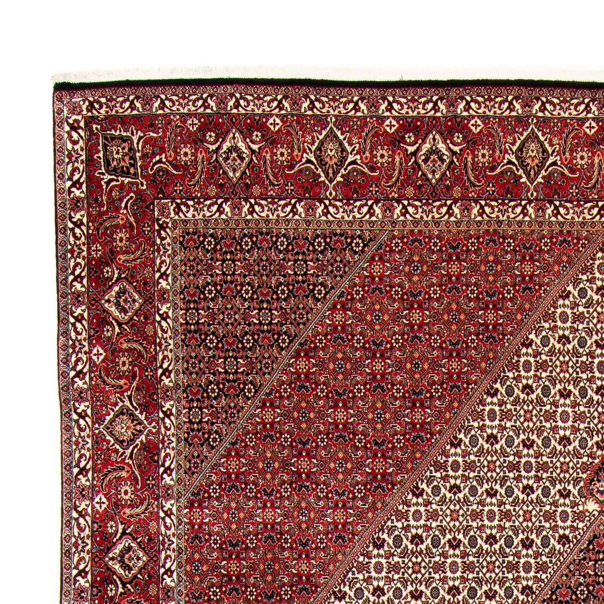 Tapis persan - Bidjar - 404 x 298 cm - rouge clair
