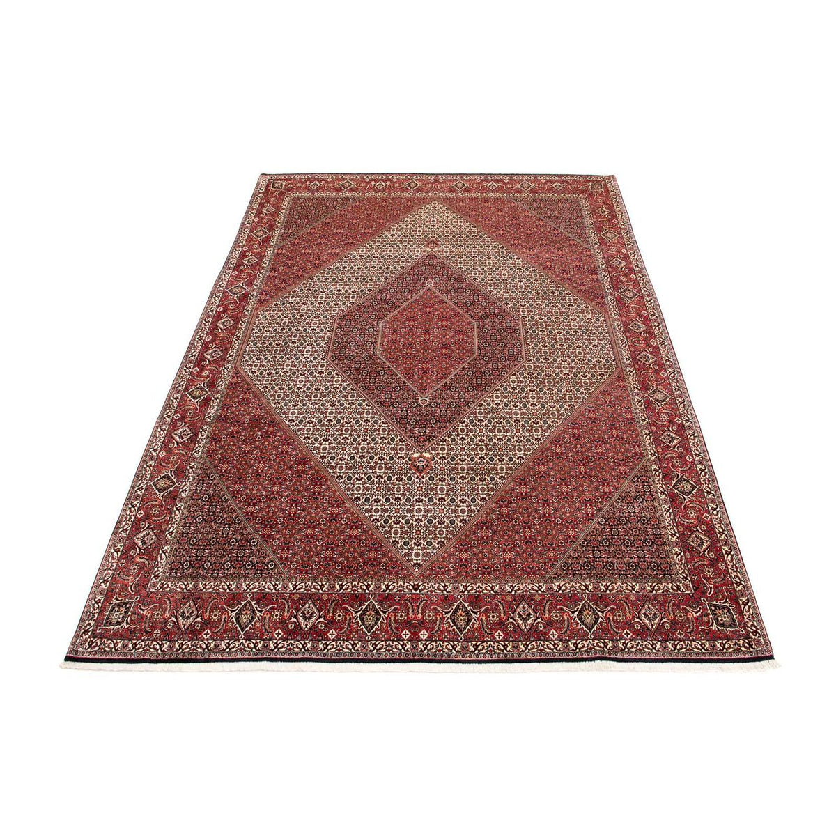 Tapis persan - Bidjar - 404 x 298 cm - rouge clair