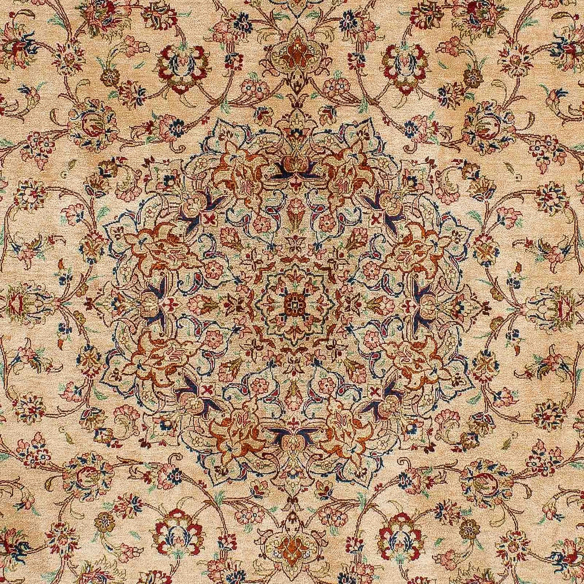 Tapis persan - Ghom - 195 x 131 cm - beige