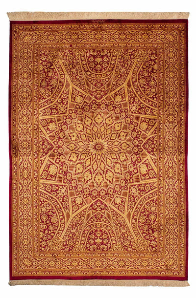 Tapis de Qom en soie Tapis 132x216cm - Tapis persan