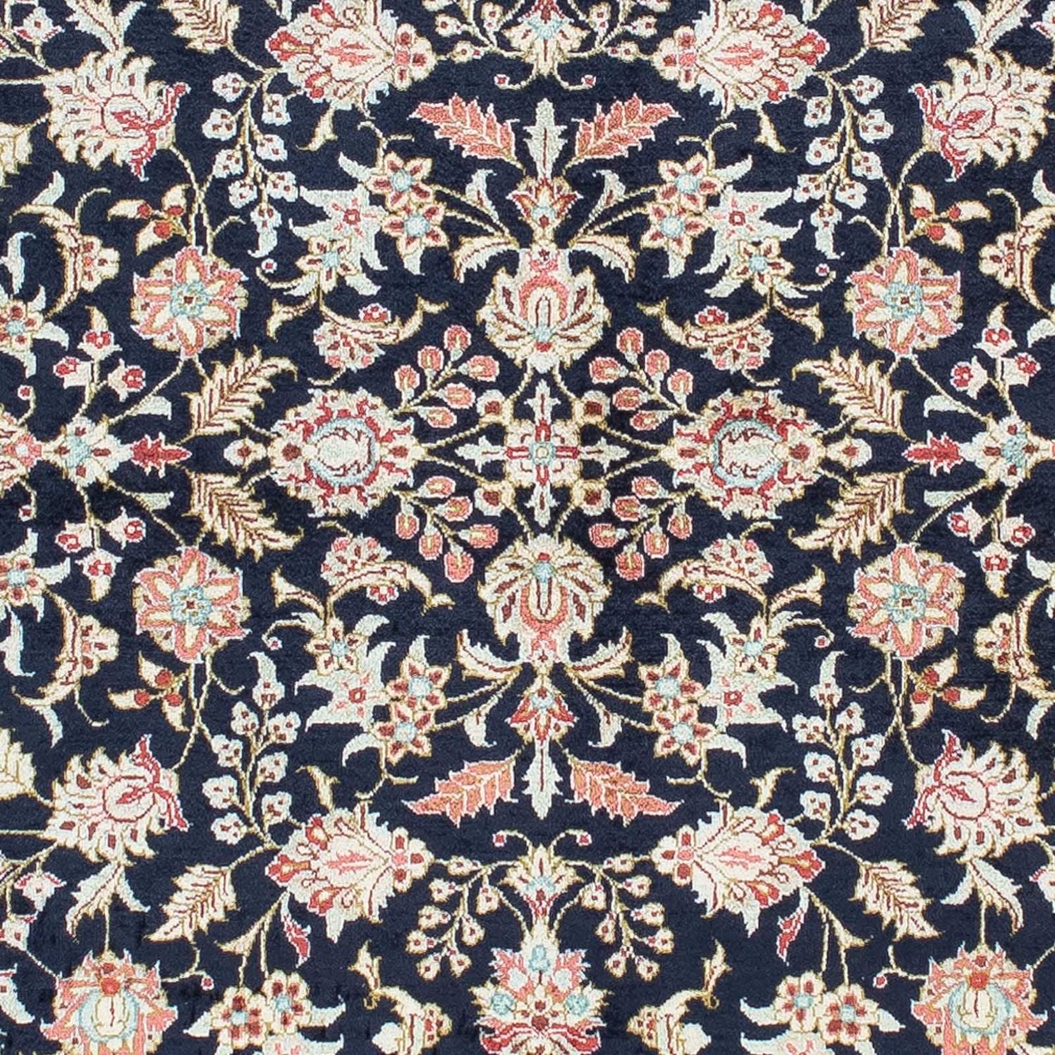 Tapis persan - Ghom - 148 x 98 cm - bleu foncé