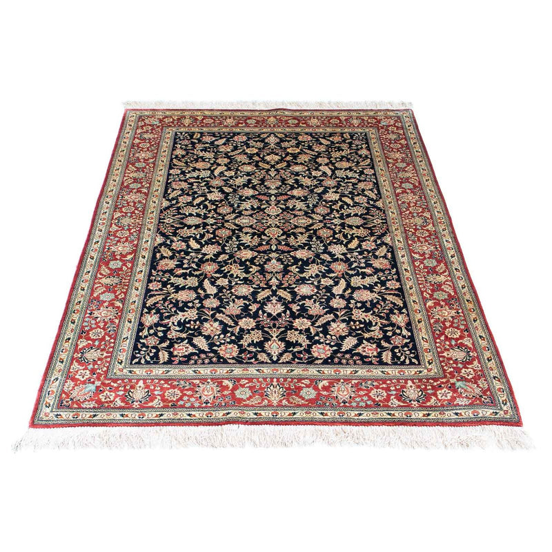 Tapis persan - Ghom - 148 x 98 cm - bleu foncé