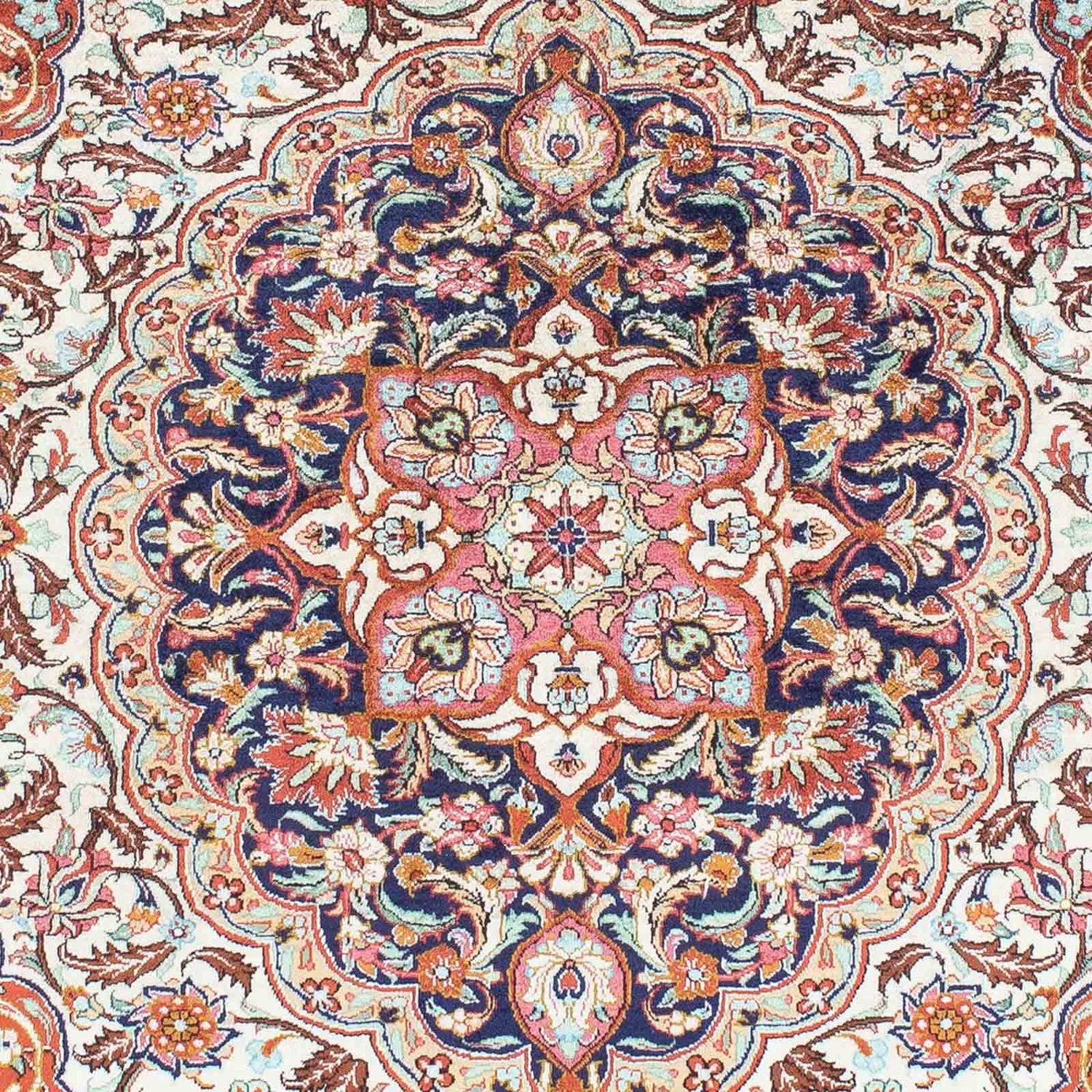 Tapis persan - Ghom - 148 x 102 cm - beige