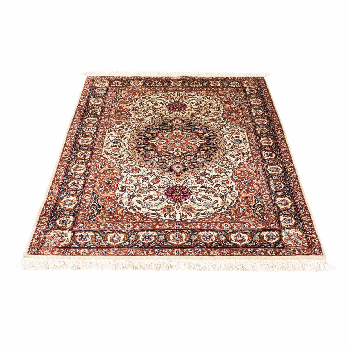 Tapis persan - Ghom - 148 x 102 cm - beige