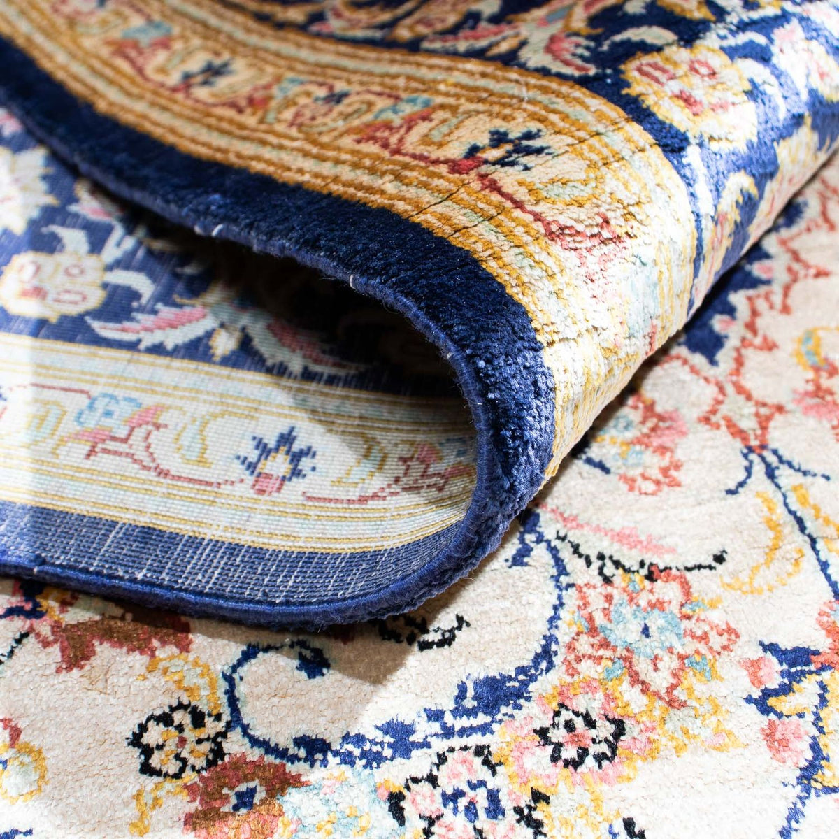 Tapis persan - Ghom - 152 x 102 cm - beige