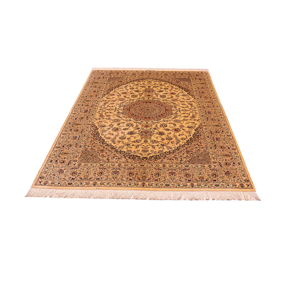 Tapis persan - Ghom - 200 x 133 cm - beige