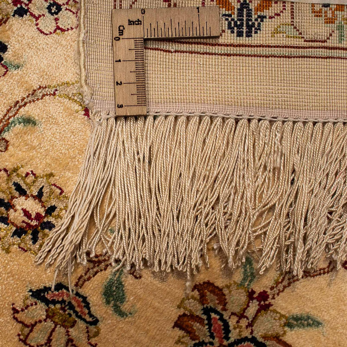 Tapis persan - Ghom - 200 x 133 cm - beige