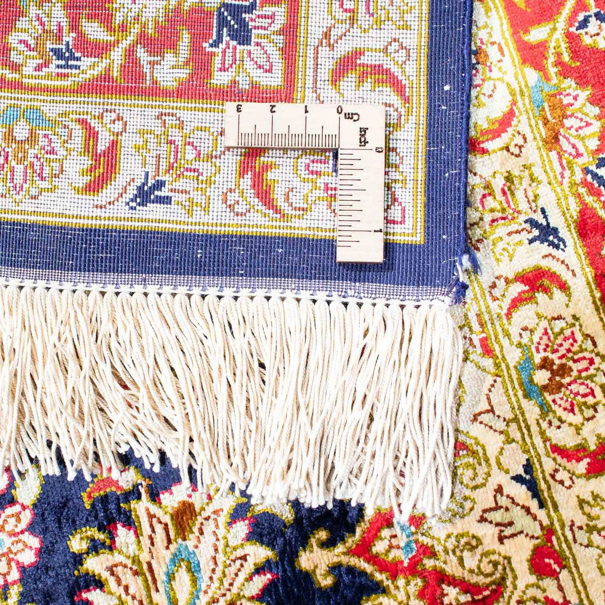 Tapis persan - Ghom - 153 x 100 cm - bleu foncé