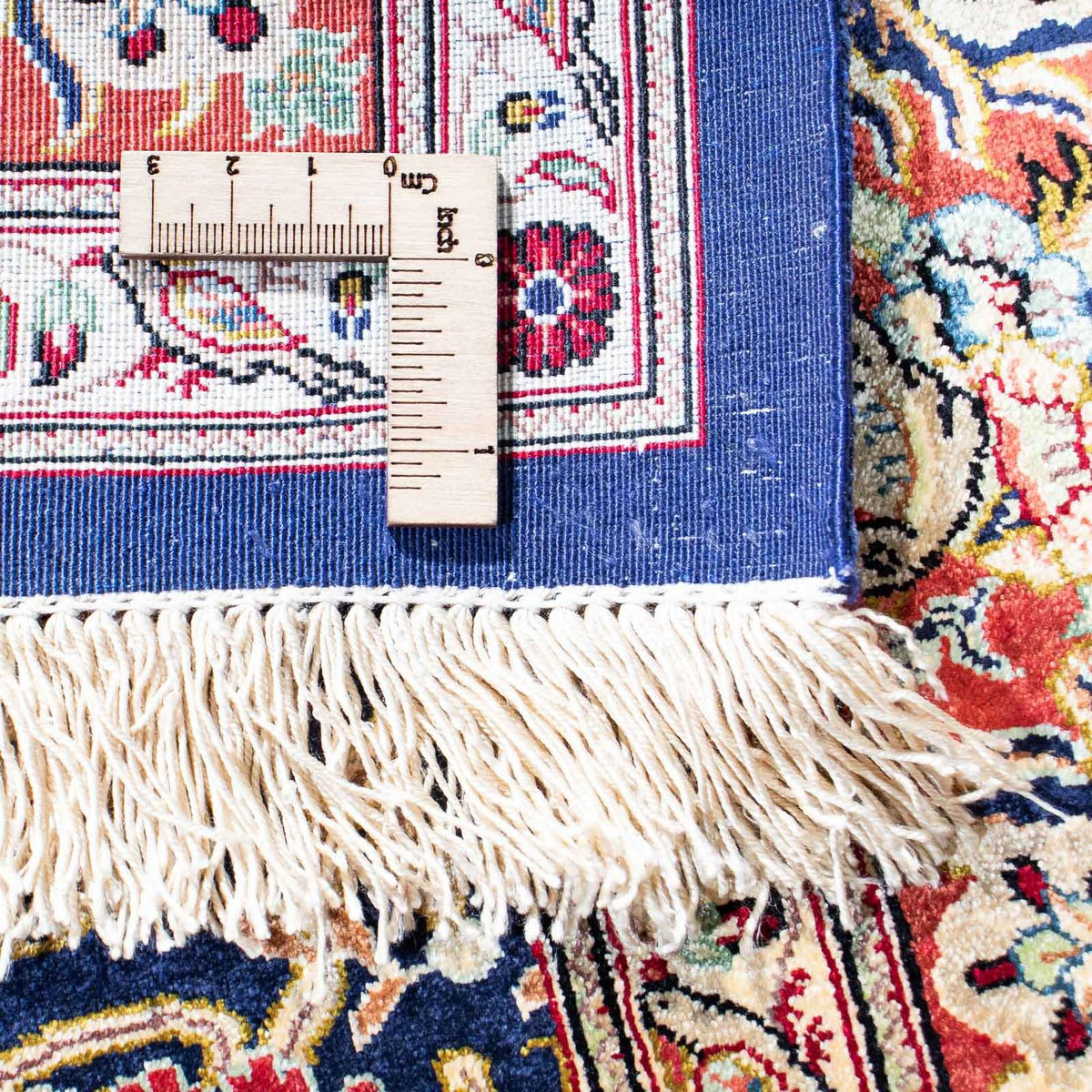 Tapis persan - Ghom - 154 x 103 cm - bleu foncé