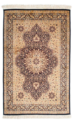 Tapis persan - Ghom - 120 x 76 cm - marron clair