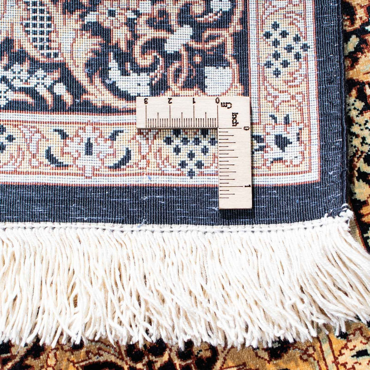 Tapis persan - Ghom - 118 x 78 cm - marron clair